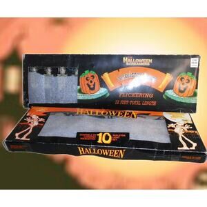 Vintage Halloween Skeleton String Lights 2 Boxes Works-Read Description
